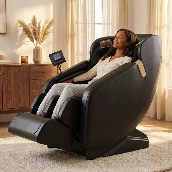 Massage Chair Designed for Full Body Relaxation, 4D Technology, Zero Gravity, Heat Therapy, Bluetooth Control